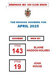 EIBC 100 Club Draw
